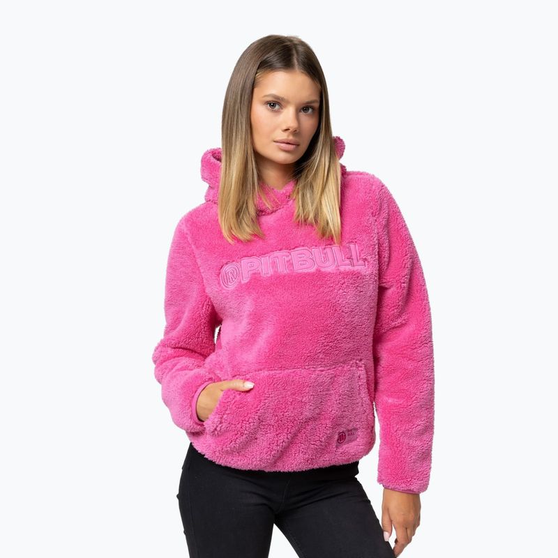 Women's sweatshirt Pitbull Aragona Hooded candy pink 4