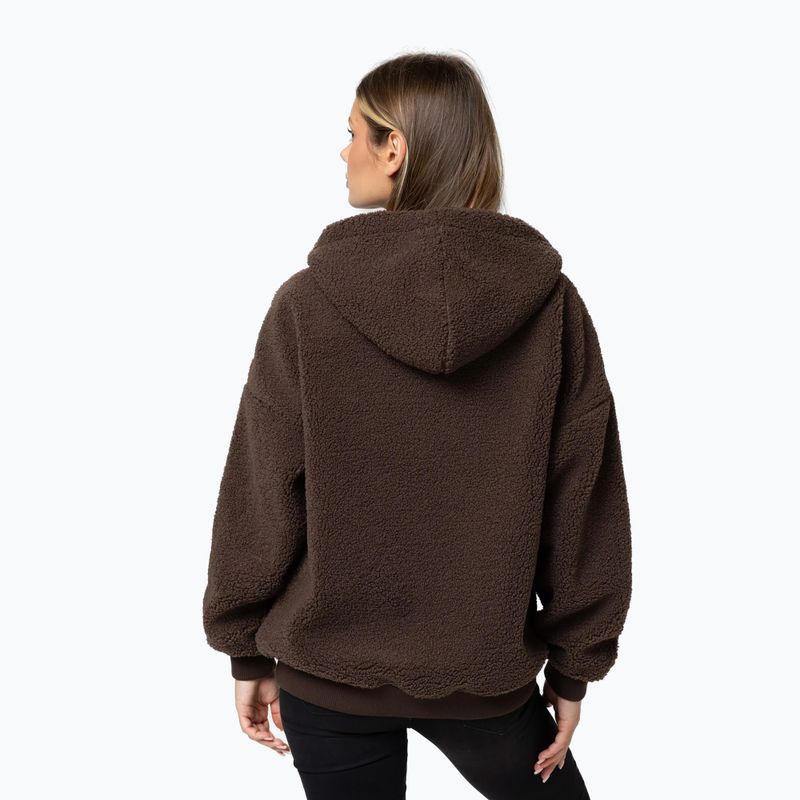 Women's sweatshirt Pitbull Daisy Hooded Zip dark chocolate 3