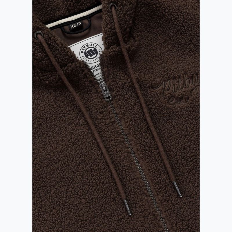 Women's sweatshirt Pitbull Daisy Hooded Zip dark chocolate 8