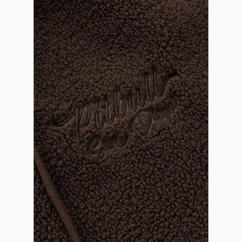 Women's sweatshirt Pitbull Daisy Hooded Zip dark chocolate 9