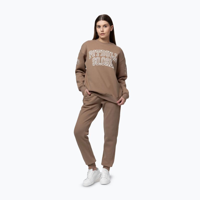 Women's sweatshirt Pitbull Crewneck Fiora chocolate mousse 2