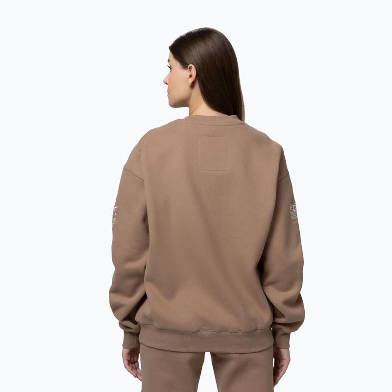 Women's sweatshirt Pitbull Crewneck Fiora chocolate mousse 3