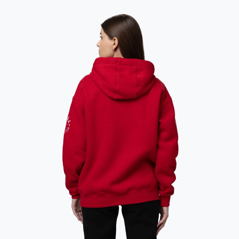 Women's sweatshirt Pitbull Fiora Hooded wild red 3