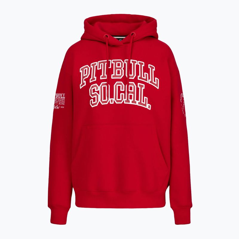 Women's sweatshirt Pitbull Fiora Hooded wild red 4