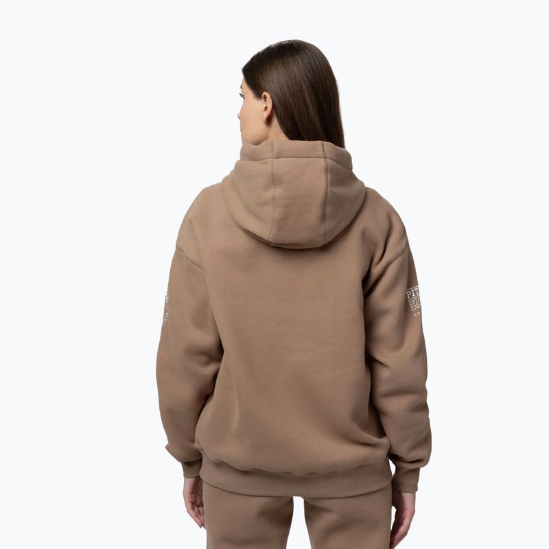 Women's sweatshirt Pitbull Fiora Hooded chocolate mousse 4