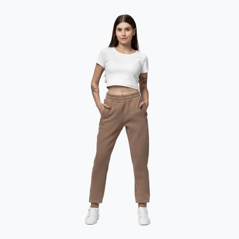 Women's trousers Pitbull Fiora Slim chocolate mousse 2