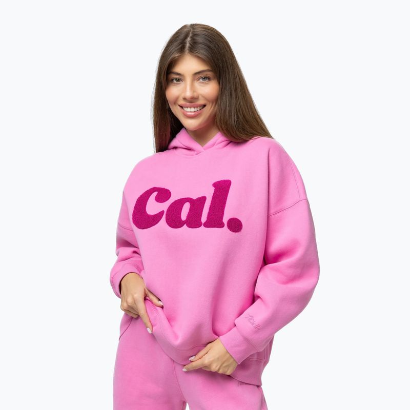 Women's sweatshirt Pitbull Cal. Hooded ice pink 4