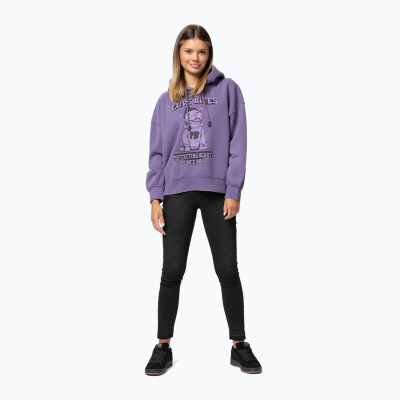 Women's sweatshirt Pitbull Love Bites Hodded dusty grape 2
