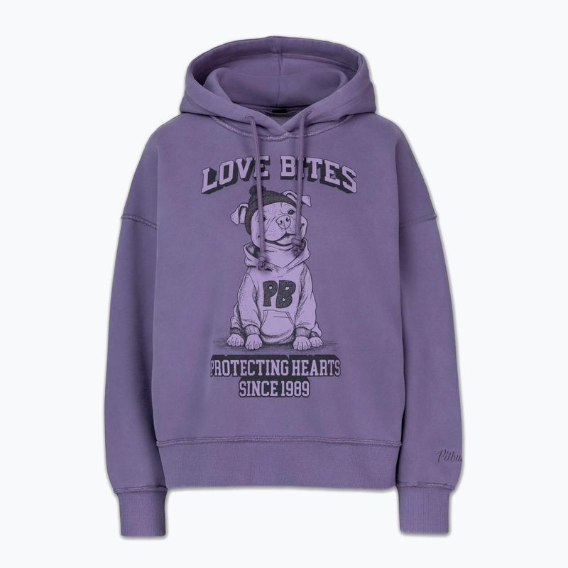 Women's sweatshirt Pitbull Love Bites Hodded dusty grape 4