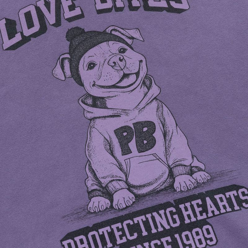 Women's sweatshirt Pitbull Love Bites Hodded dusty grape 7