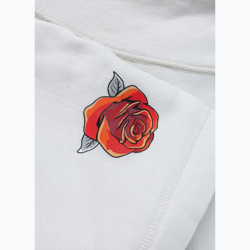 Women's sweatshirt Pitbull Santa Muerte Hooded Zip white stone 12