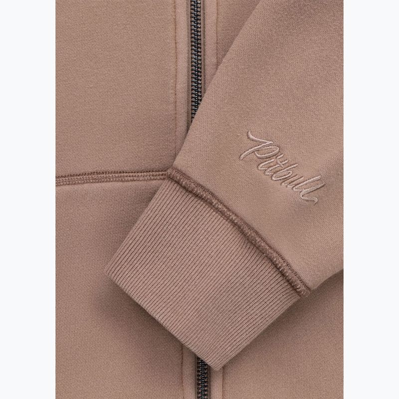 Women's sweatshirt Pitbull Skull Surf Hooded Zip chocolate mousse 12