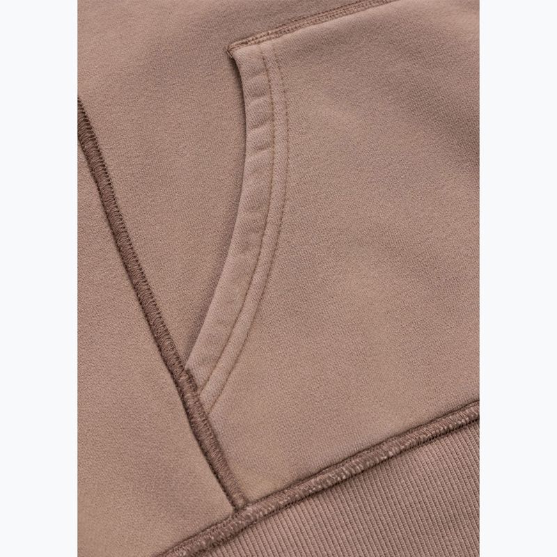 Women's sweatshirt Pitbull Skull Surf Hooded Zip chocolate mousse 13