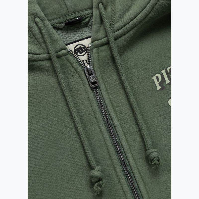 Women's sweatshirt Pitbull Sweetie Hooded Zip sage green 8