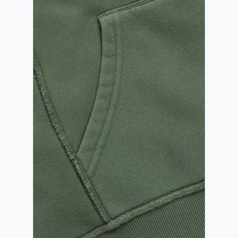 Women's sweatshirt Pitbull Sweetie Hooded Zip sage green 12