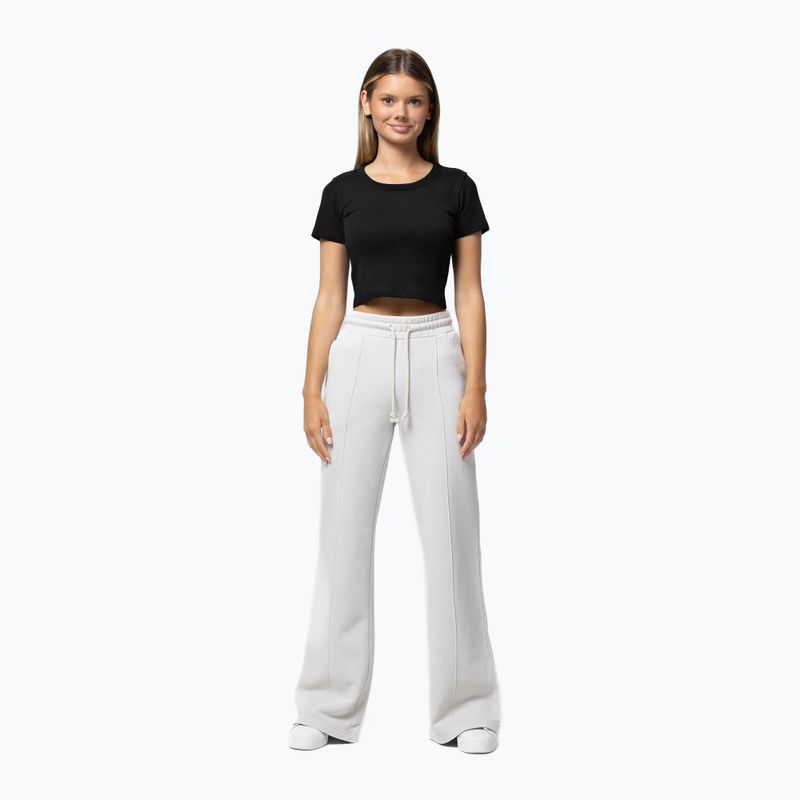 Women's trousers Pitbull Lovia Wide white stone 2