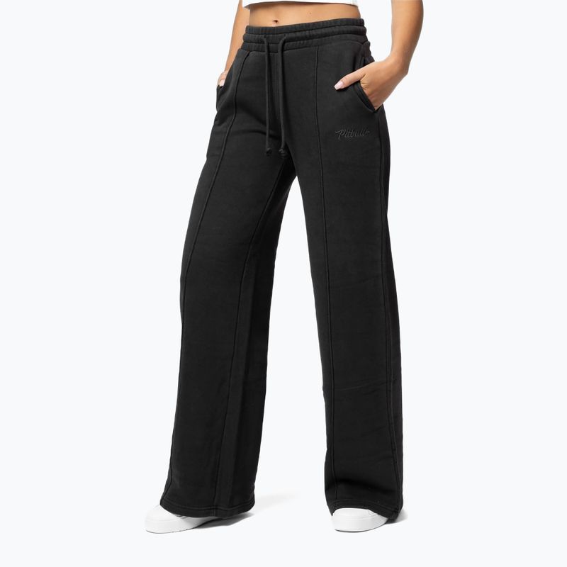 Women's trousers Pitbull Lovia Wide washed dark graphite 3