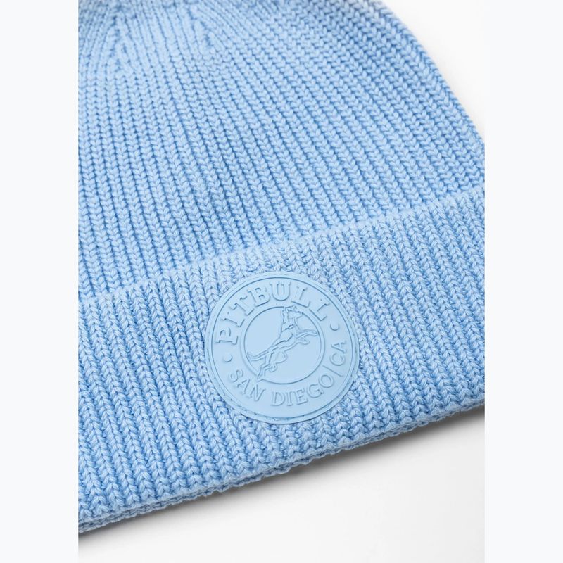 Winter hat Pitbull Beanie San Diego Ca light blue 2