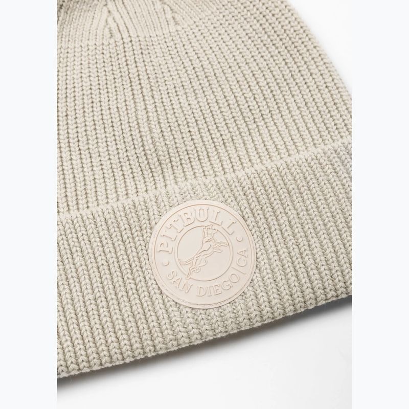 Winter hat Pitbull Beanie San Diego Ca white stone 2