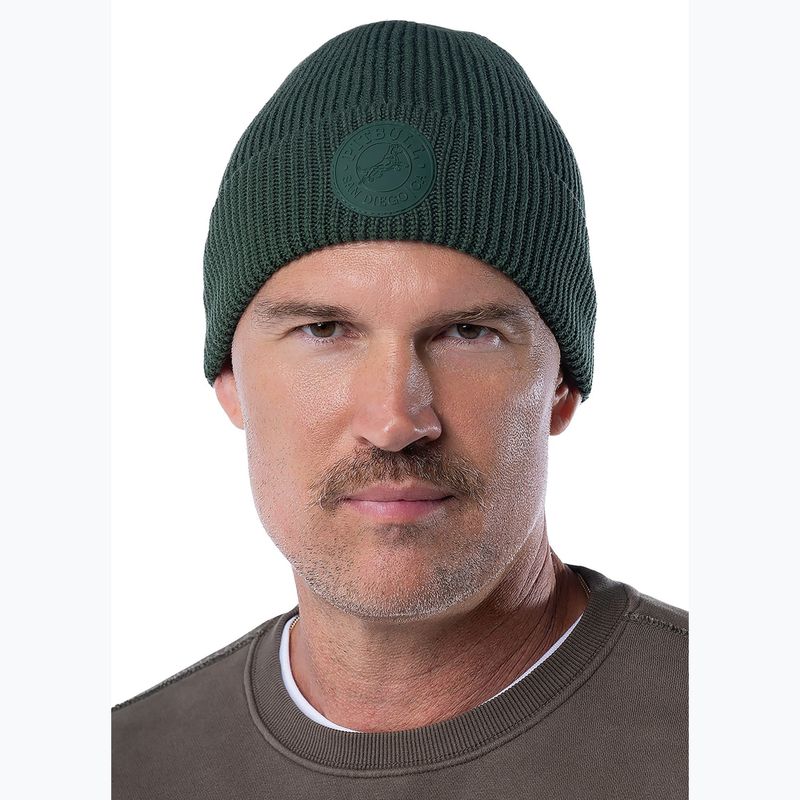 Winter hat Pitbull Beanie San Diego Ca dark green 3