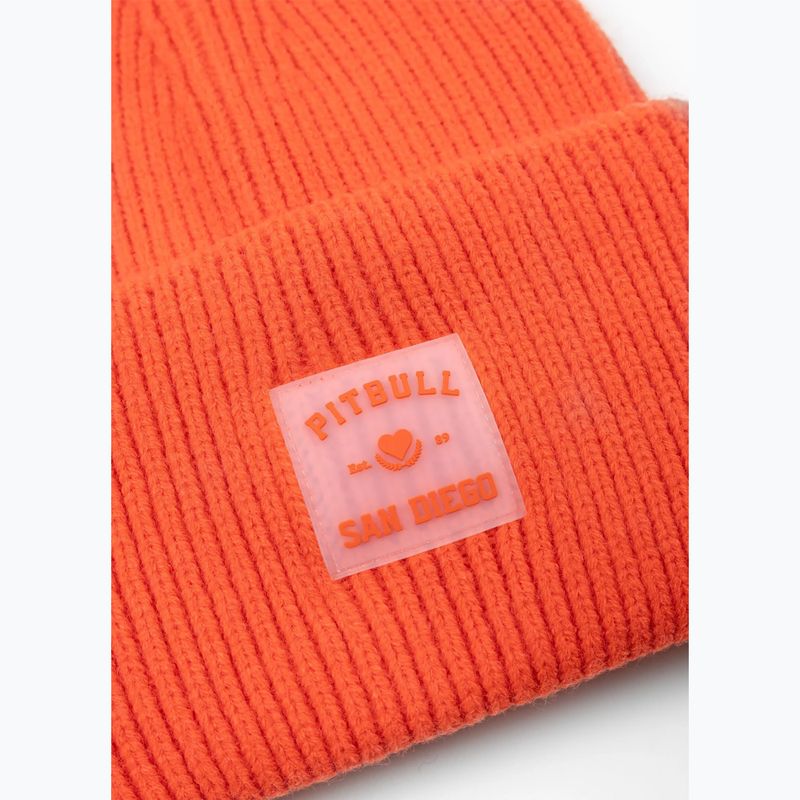 Winter hat Pitbull Beanie Love PB fluo orange 2