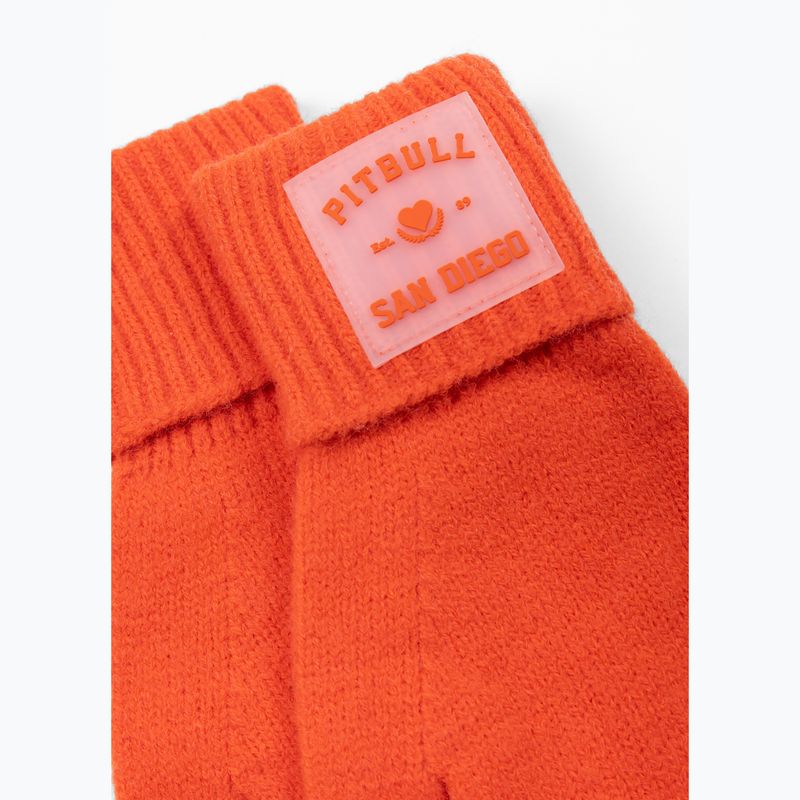 Gloves Pitbull Love PB fluo orange 2
