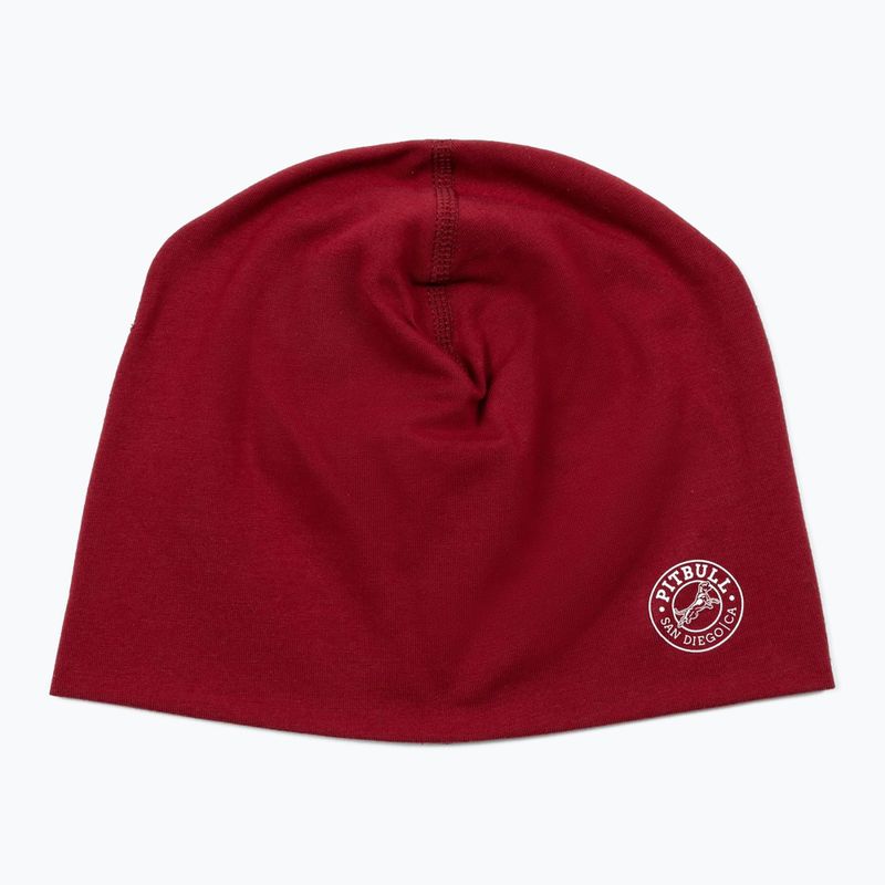 Winter hat Pitbull San Diego Ca Beanie burgundy