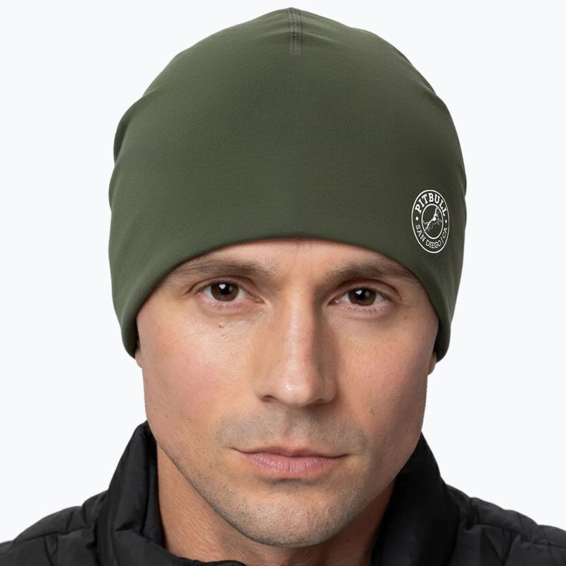 Winter hat Pitbull San Diego Ca Beanie olive 3