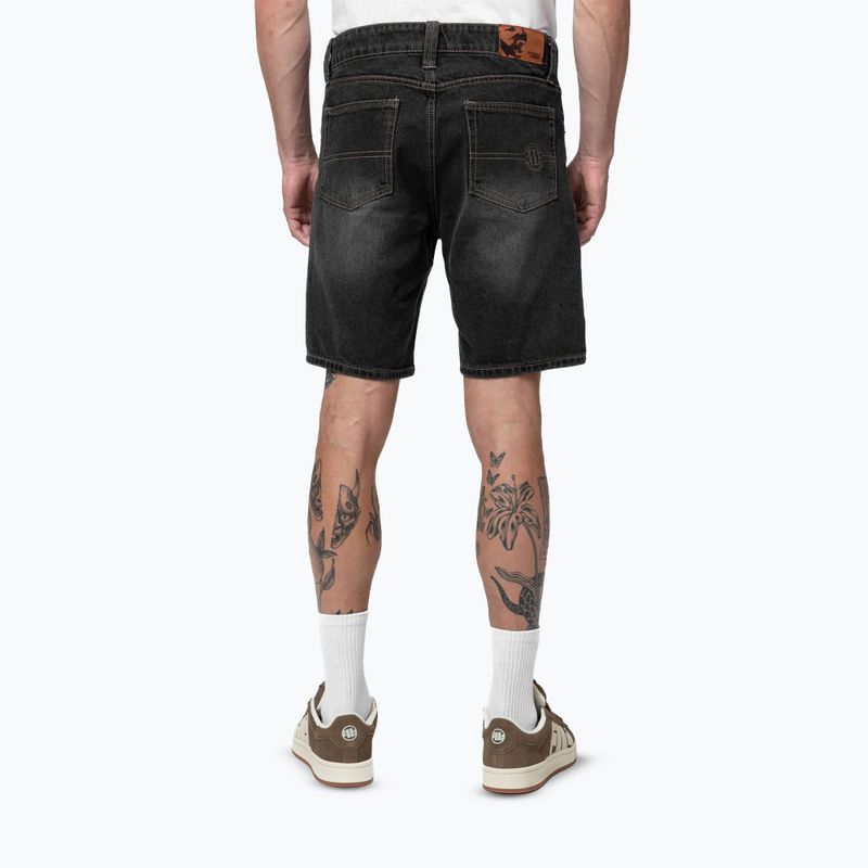 Men's shorts Pitbull Bayside Jeans Pocket black 3