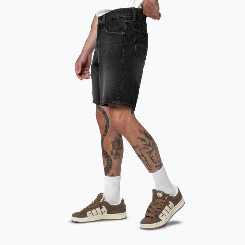 Men's shorts Pitbull Bayside Jeans Pocket black 4