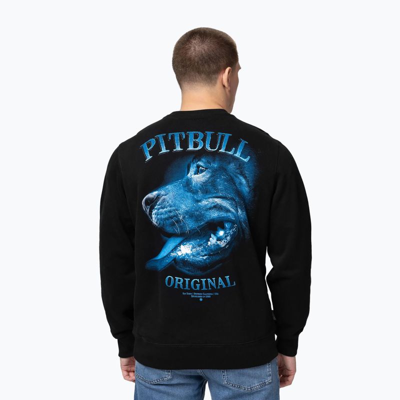 Men's sweatshirt Pitbull Crewneck Midnight black 3
