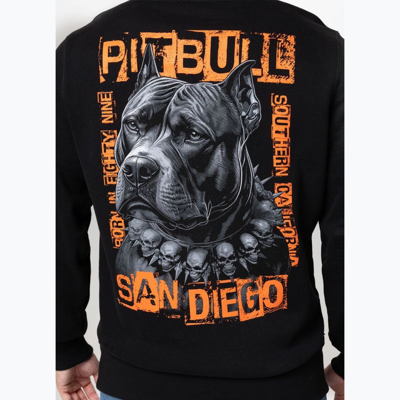 Men's sweatshirt Pitbull Blacky Hooded black 3