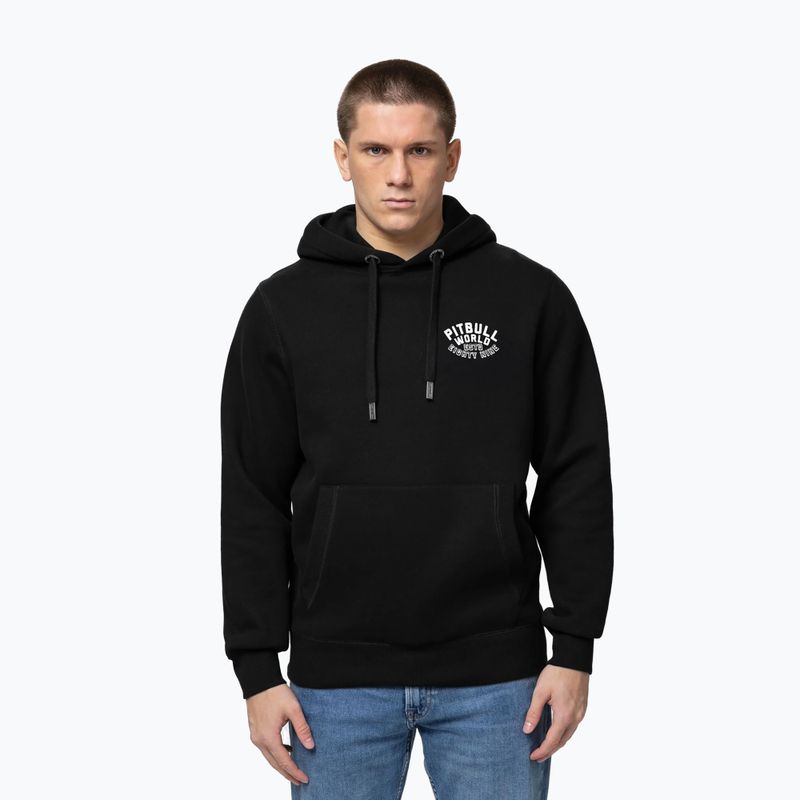 Men's sweatshirt Pitbull Hero Hooded black