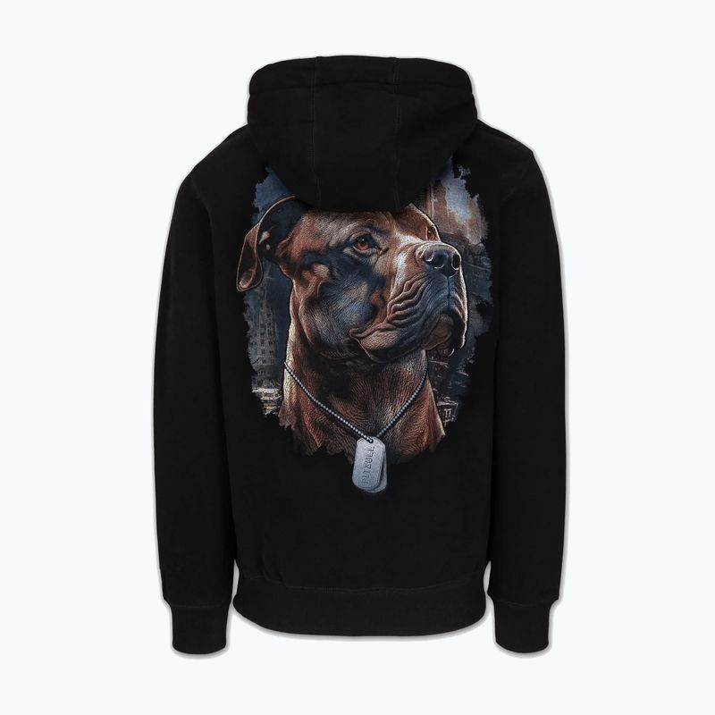 Men's sweatshirt Pitbull Hero Hooded black 2