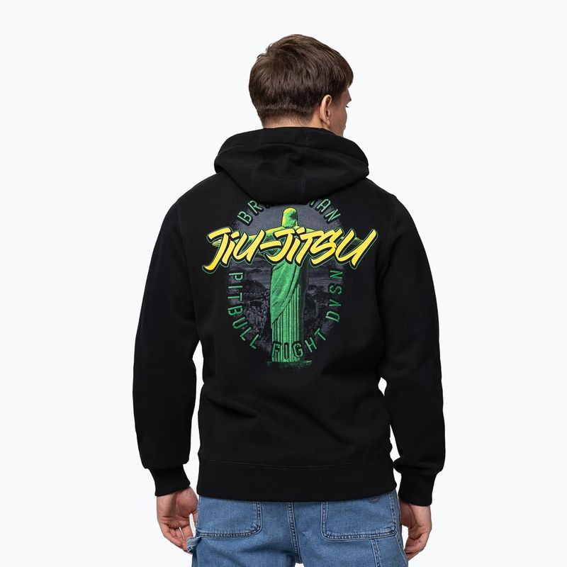 Men's sweatshirt Pitbull Bjj Fight Dvsn Hooded black 3