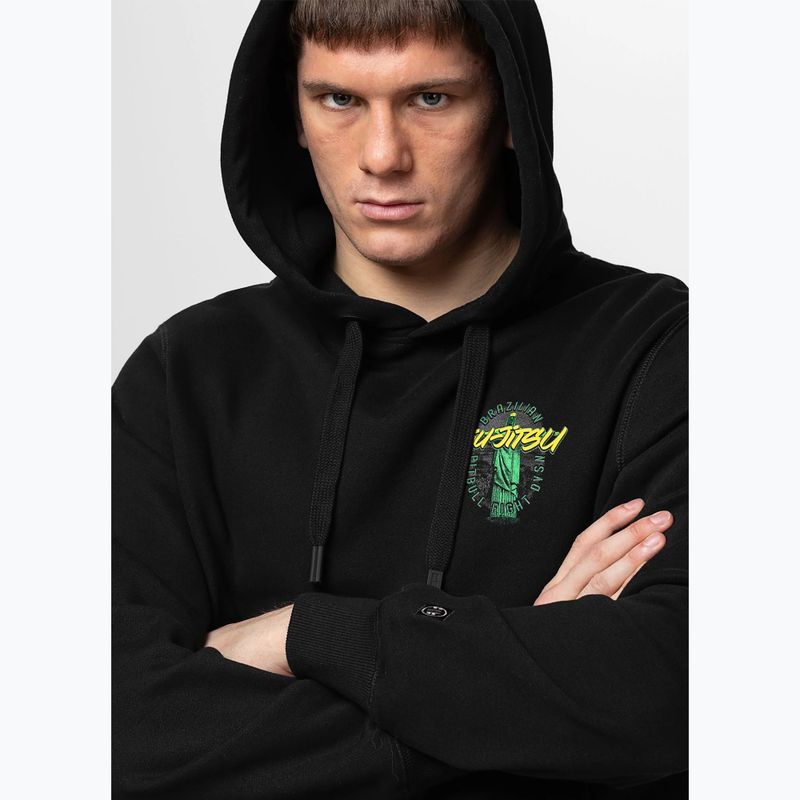 Men's sweatshirt Pitbull Bjj Fight Dvsn Hooded black 4