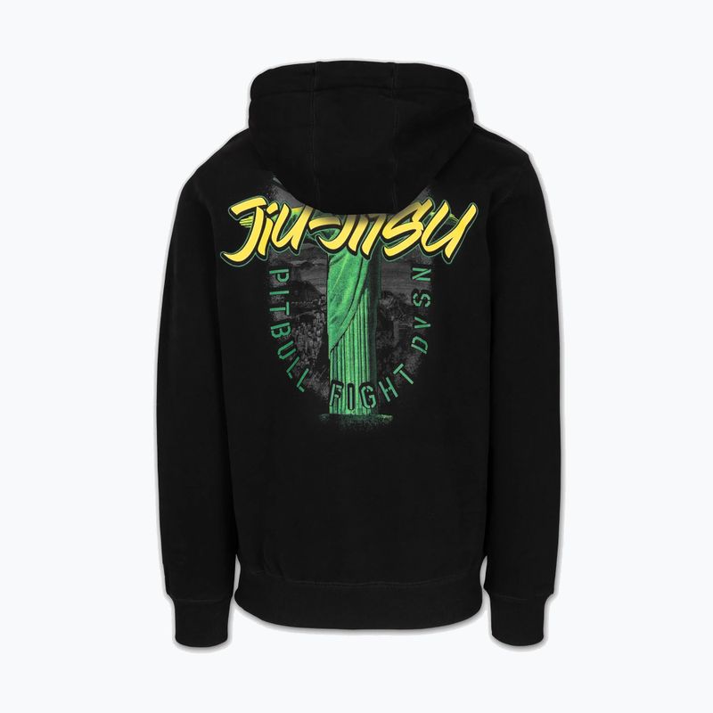 Men's sweatshirt Pitbull Bjj Fight Dvsn Hooded black 2
