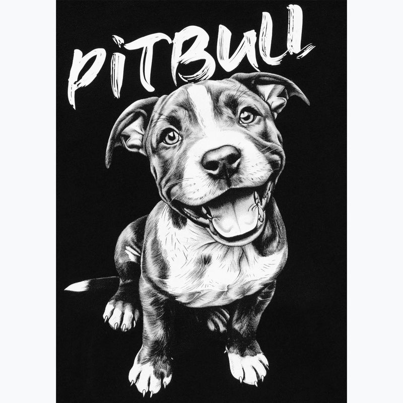 Women's sweatshirt Pitbull Puppy 2 Hooded black 4