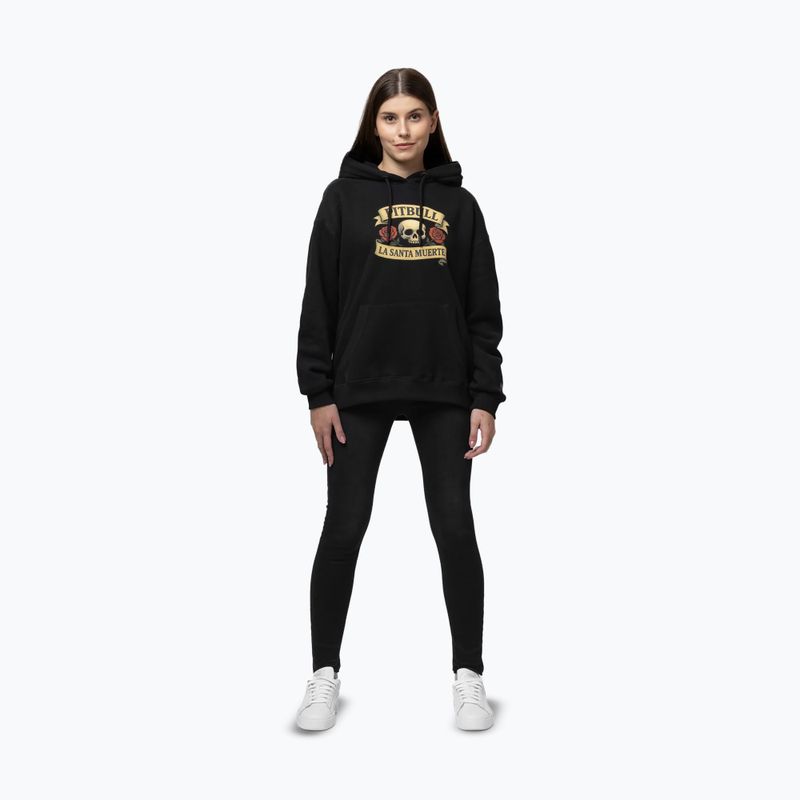 Women's sweatshirt Pitbull La Santa Muerte Hooded black 2