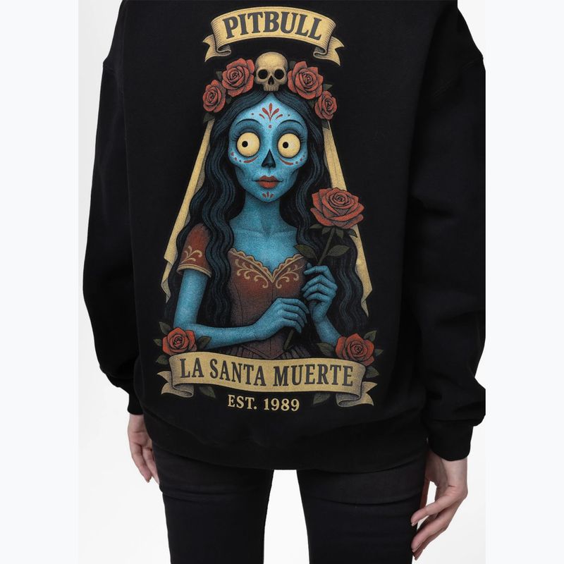 Women's sweatshirt Pitbull La Santa Muerte Hooded black 4