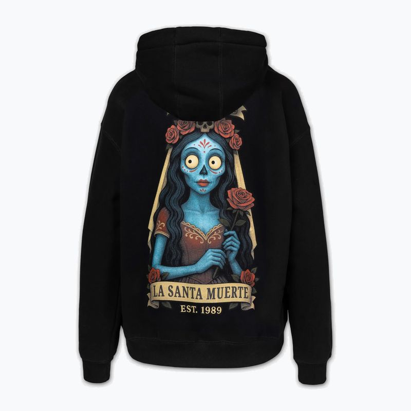 Women's sweatshirt Pitbull La Santa Muerte Hooded black 6
