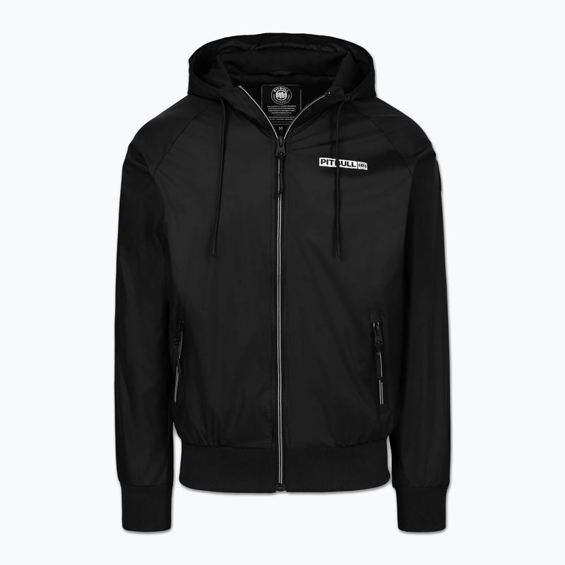 Men's jacket Pitbull Athletic Logo Nylon Hooded black 5