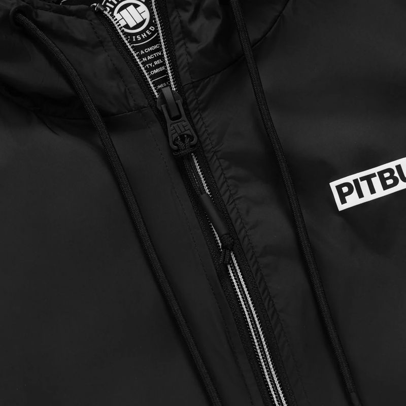 Men's jacket Pitbull Athletic Logo Nylon Hooded black 7