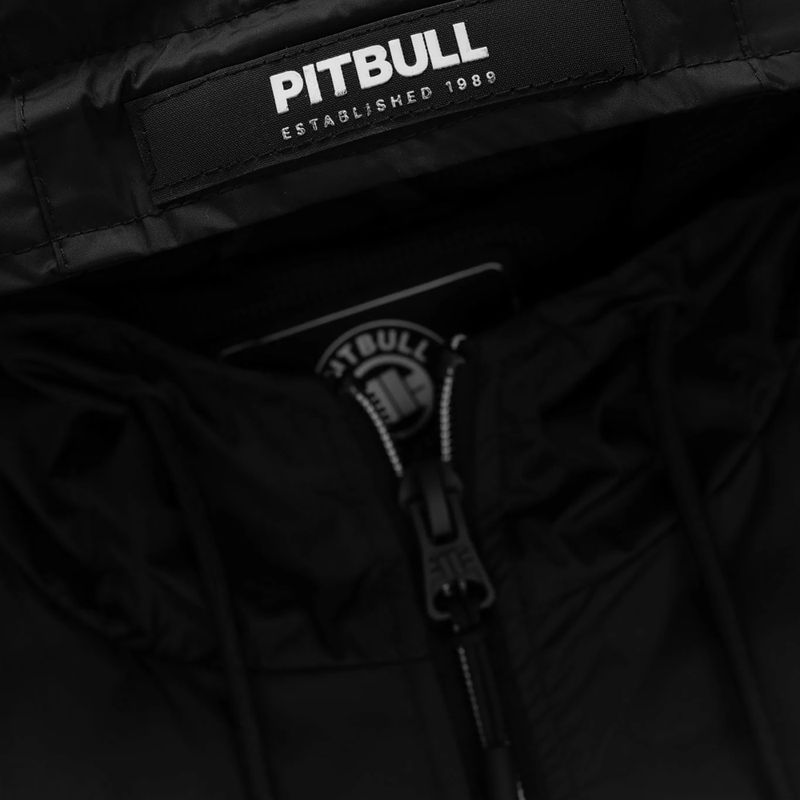 Men's jacket Pitbull Athletic Logo Nylon Hooded black 9
