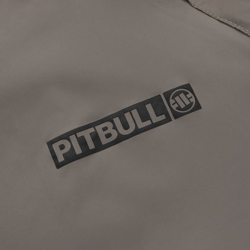 Men's jacket Pitbull Athletic Logo Nylon Hooded taupe 8