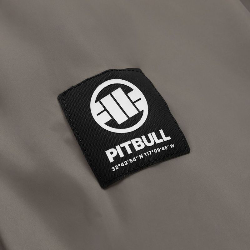 Men's jacket Pitbull Athletic Logo Nylon Hooded taupe 10