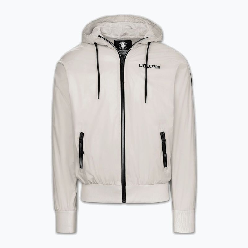 Men's jacket Pitbull Athletic Logo Nylon Hooded light sand 5