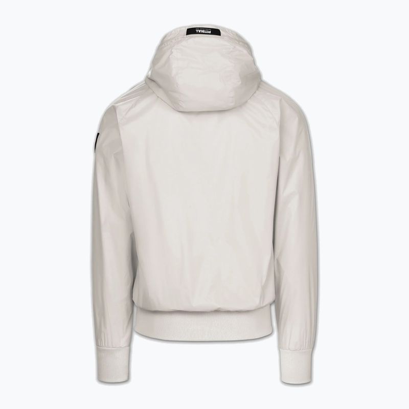 Men's jacket Pitbull Athletic Logo Nylon Hooded light sand 6