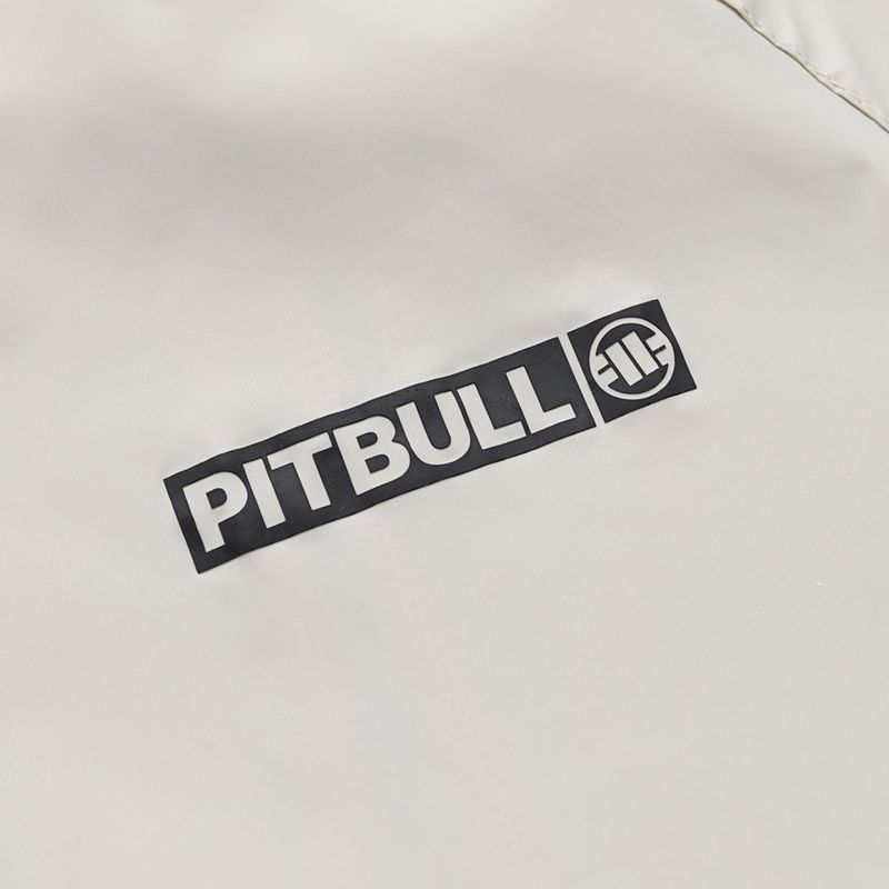 Men's jacket Pitbull Athletic Logo Nylon Hooded light sand 9