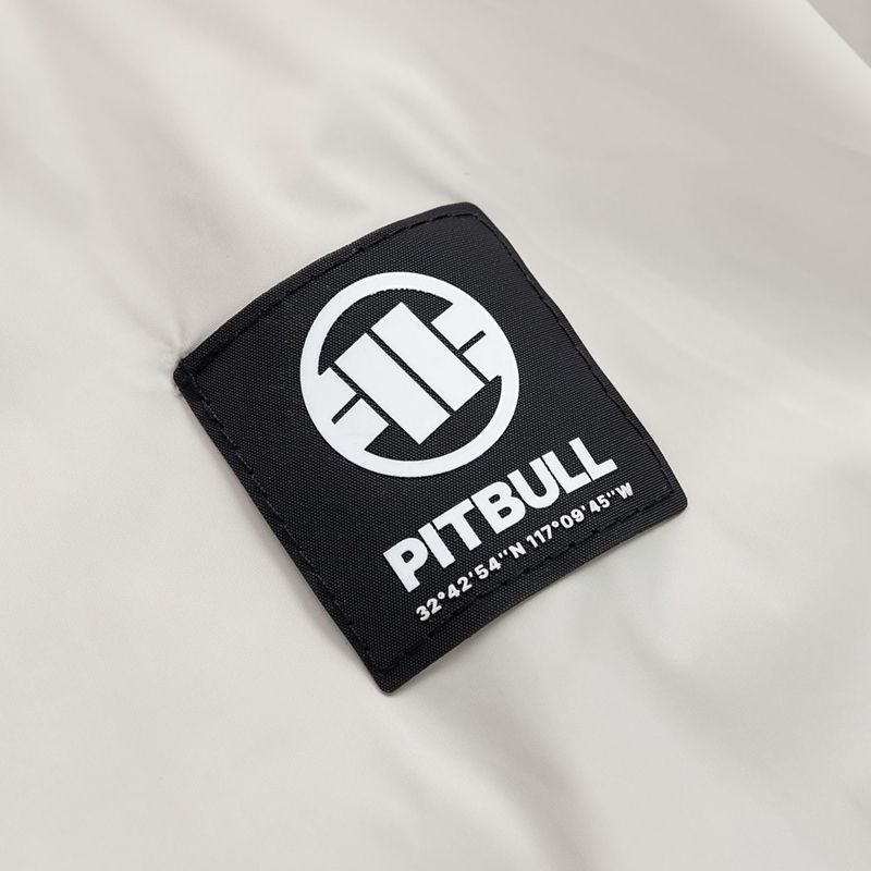Men's jacket Pitbull Athletic Logo Nylon Hooded light sand 10